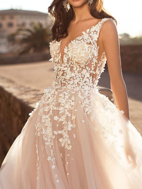 Jessica – Summer Sexy Lace Deep V Neck Dress | FASHILYX