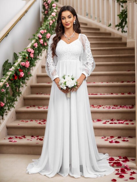 Madison – Lace Long Sleeve Jumpsuit Cocktail Dress | FASHILYX