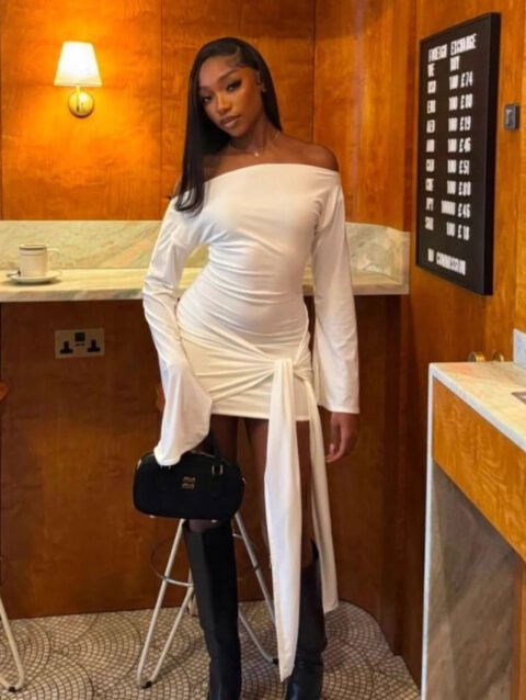 Judy - Autumn Winter Graceful Solid Color Dress Elegant | FASHILYX