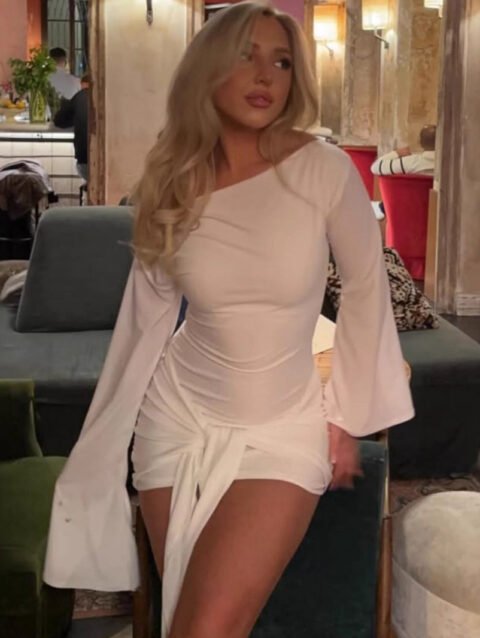 Judy - Autumn Winter Graceful Solid Color Dress Elegant | FASHILYX