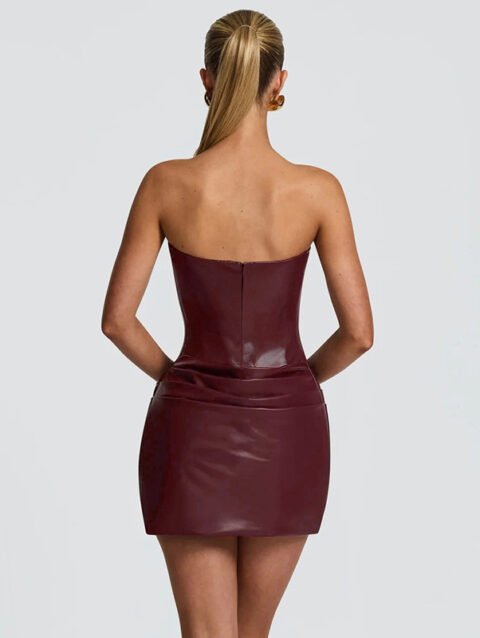 Chaima - Solid Color Fall Dress Elegant | FASHILYX