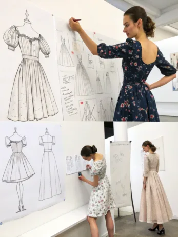 how to draw dresses