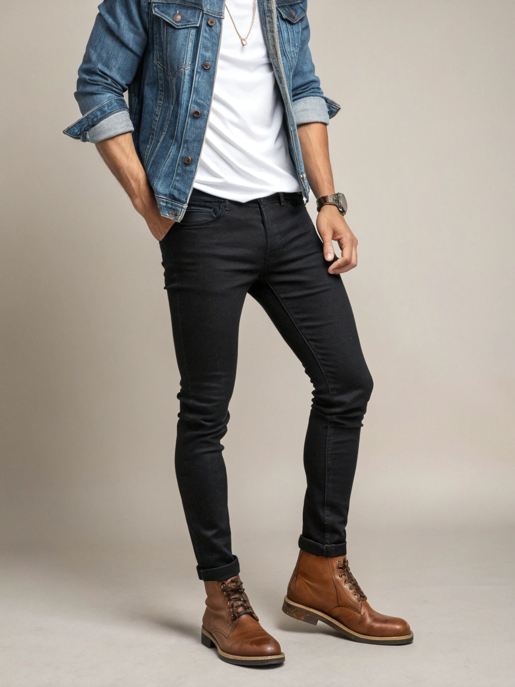 how to dress skinny jeans men