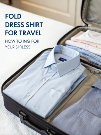how to fold dress shirts for travel