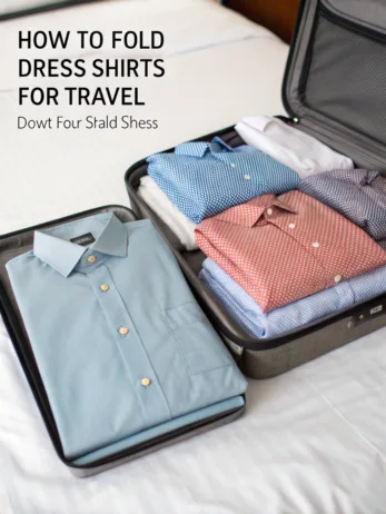 how to fold dress shirts for travel