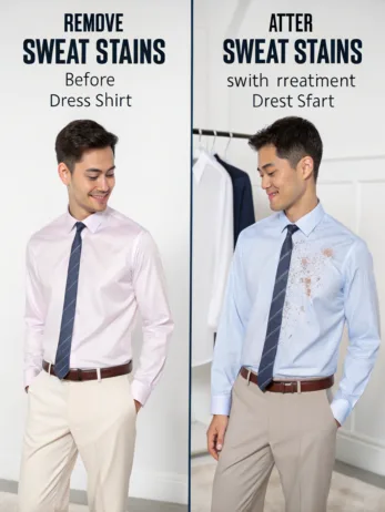 how to get rid of sweat stains on dress shirts
