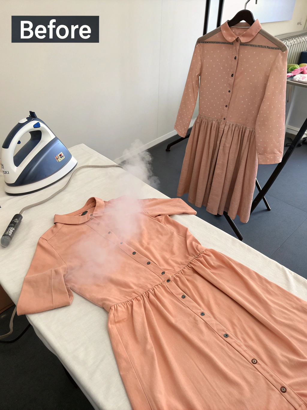 how to get wrinkles out of a dress