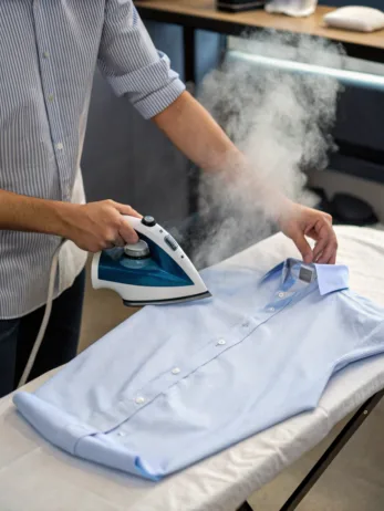 how to iron a dress shirt