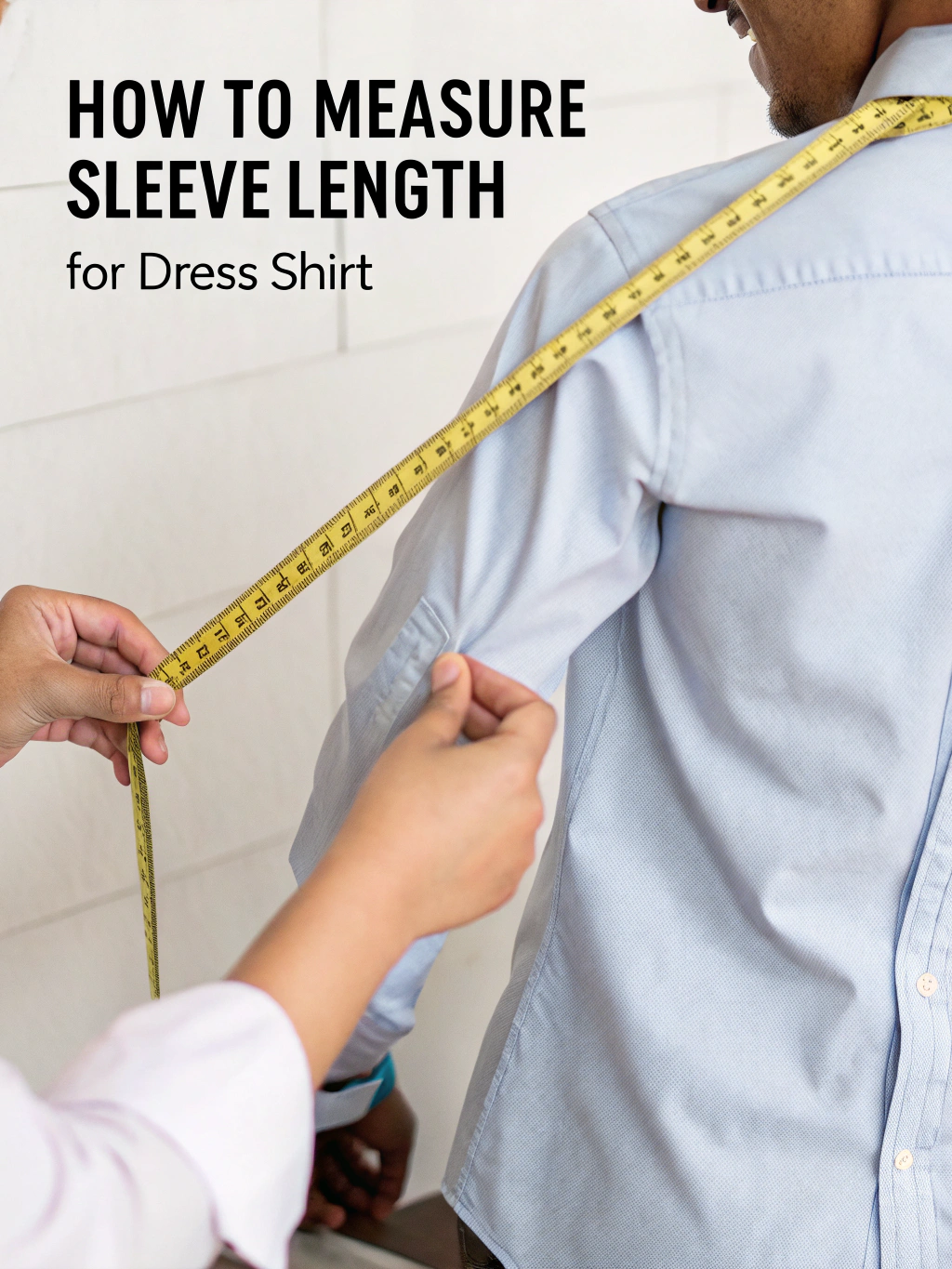 how to measure sleeve length for dress shirt