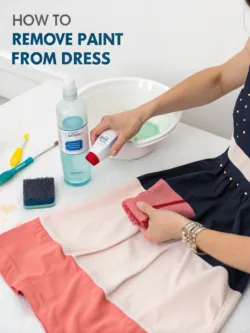 how to remove paint from dress