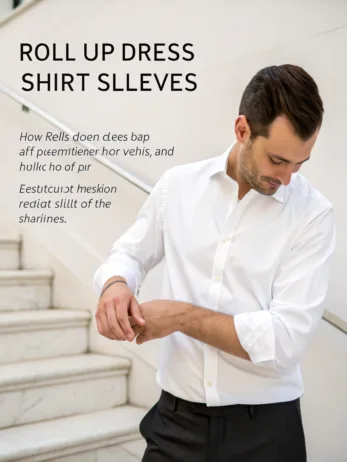 how to roll up dress shirt sleeves