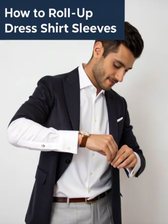 how to roll up dress shirt sleeves