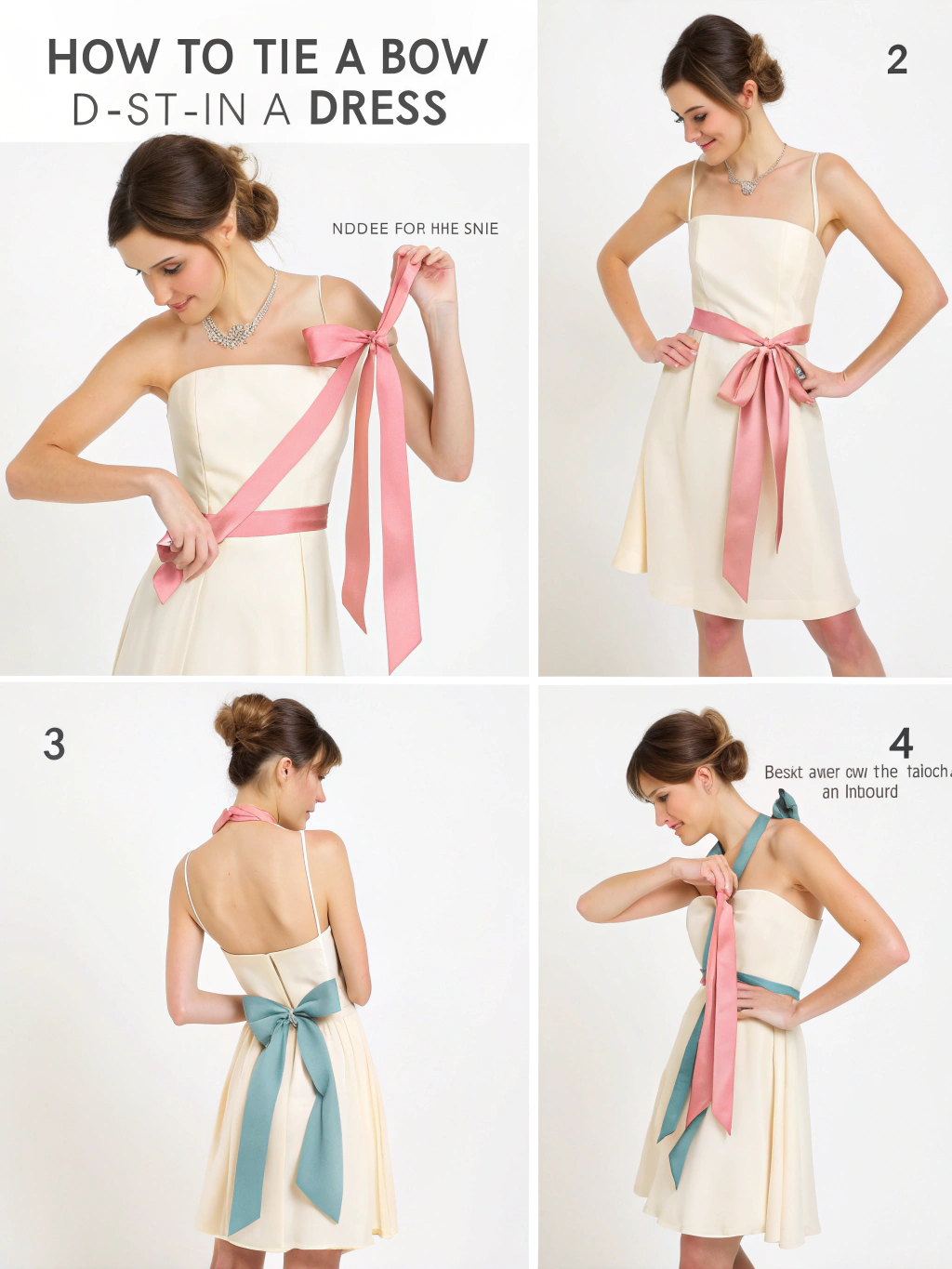 how to tie a bow on a dress