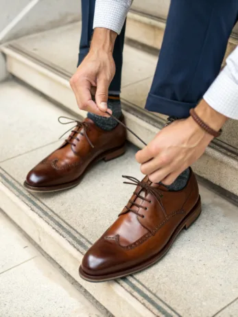 how to tie dress shoes