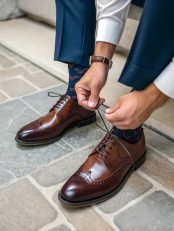 how to tie dress shoes