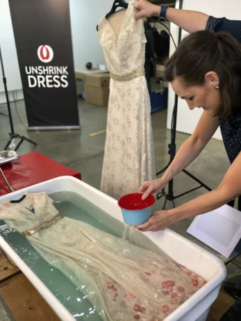 how to unshrink a dress