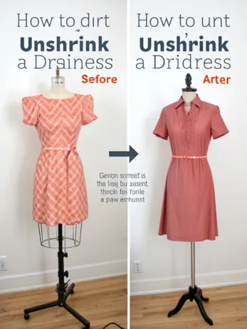 how to unshrink a dress