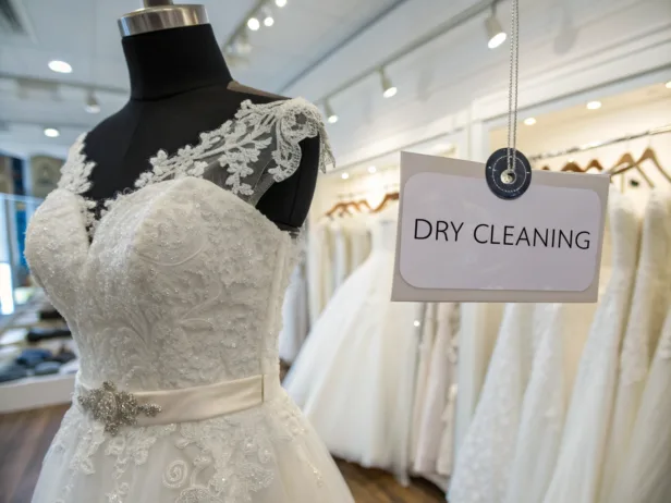 how much is it to dry clean a wedding dress