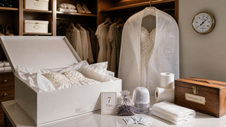How Do You Store A Wedding Dress? 7 Essential Tips