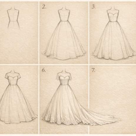 How to Draw a Wedding Dress