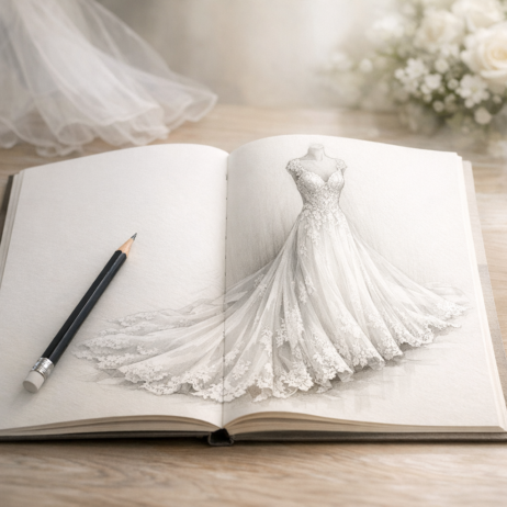 How to Draw a Wedding Dress