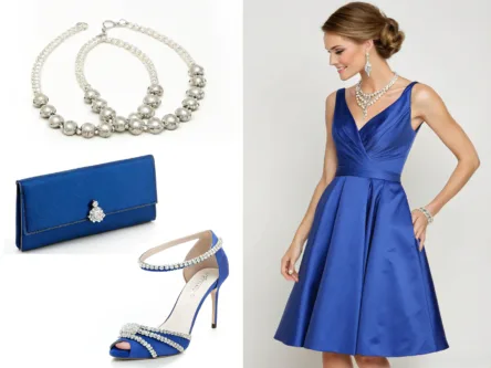 how to accessorize a royal blue dress for a wedding fashilyx