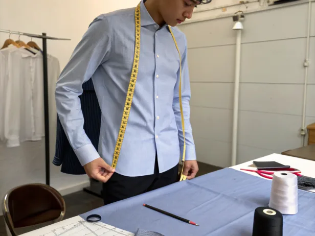 how to measure length of a dress shirt
