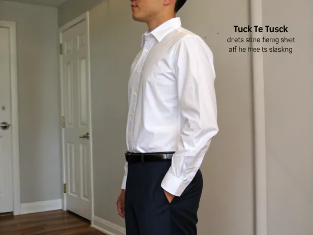 how to tuck in a dress shirt