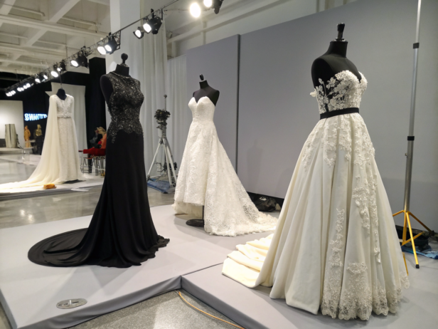 black and white wedding dresses