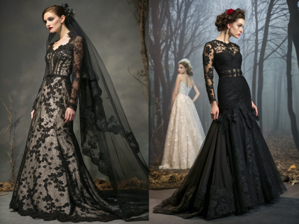 gothic style wedding dresses