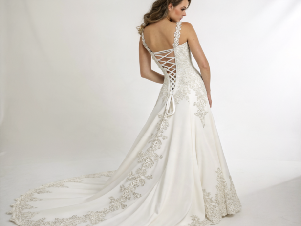 corset lace up back wedding dresses