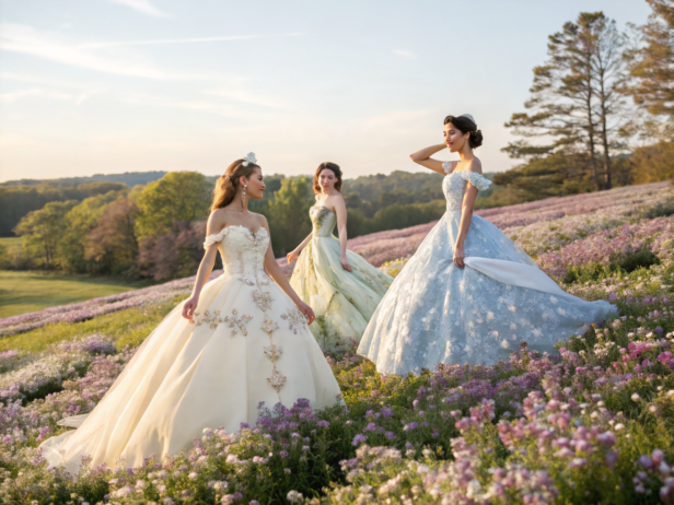 disney princess in wedding dresses
