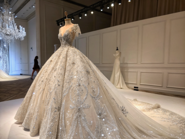 wedding dress that sparkles